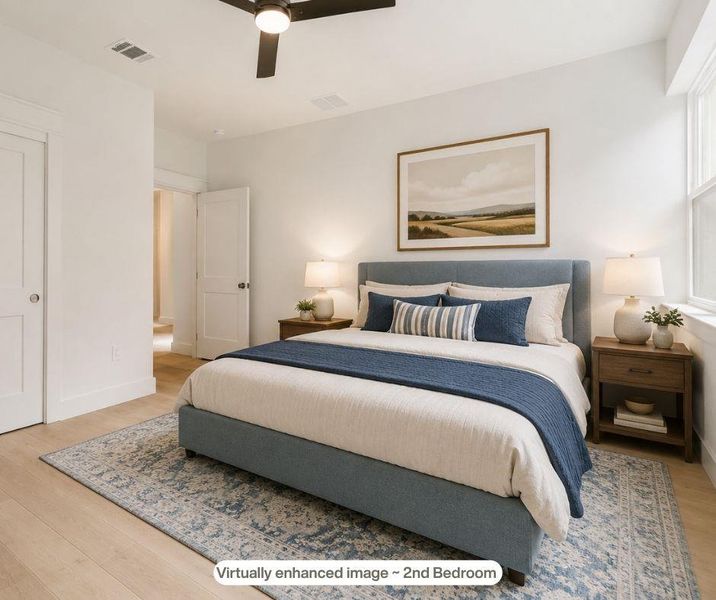 2nd bedroom with virtual staging