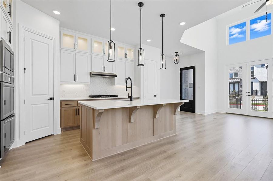 Furnished interior view inside a new home in Walsh: Townhomes - The Patios, Aledo (Image 5). Furnished interior view inside a new home in Walsh: Townhomes - The Patios, Aledo (Image 5).