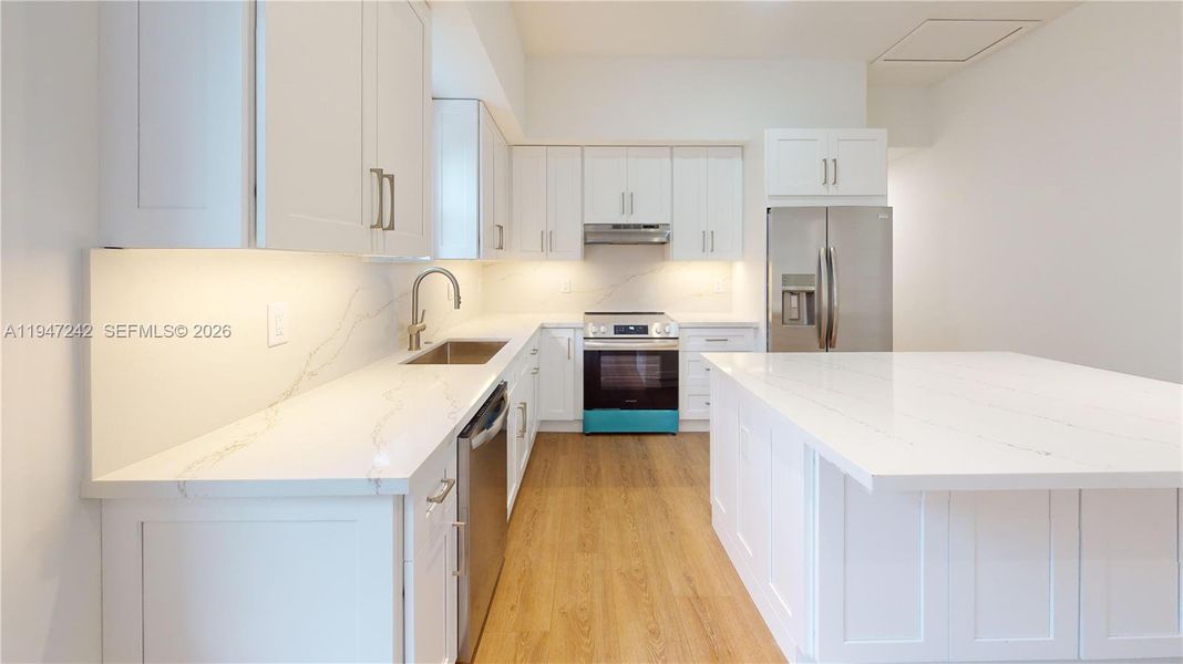 Furnished interior view inside a new home in , Coral Gables (Image 7).