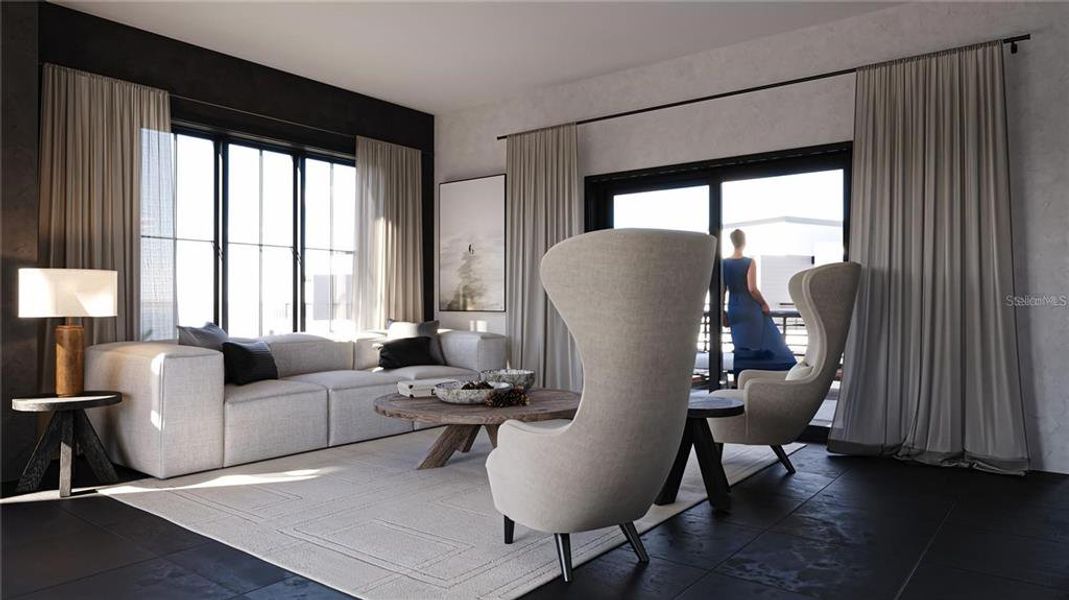 Furnished interior view inside a new home in , Ormond Beach (Image 2).