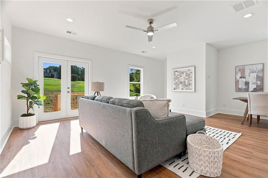 Furnished interior view inside a new home in , Dahlonega (Image 10).