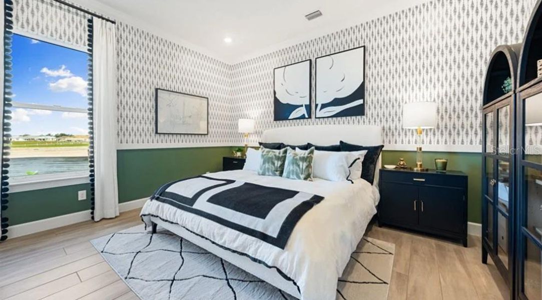 Furnished interior view inside a new home in Esplanade at Center Lake Ranch, St. Cloud (Image 14). Furnished interior view inside a new home in Esplanade at Center Lake Ranch, St. Cloud (Image 14).