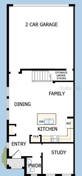 2D floor plan layout of this home in Baldwin Crossing 22', Orlando, FL (Image 2). 2D floor plan layout of this home in Baldwin Crossing 22', Orlando, FL (Image 2).