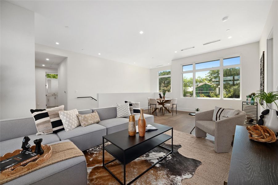 Furnished interior view inside a new home in , Austin (Image 8). Furnished interior view inside a new home in , Austin (Image 8).