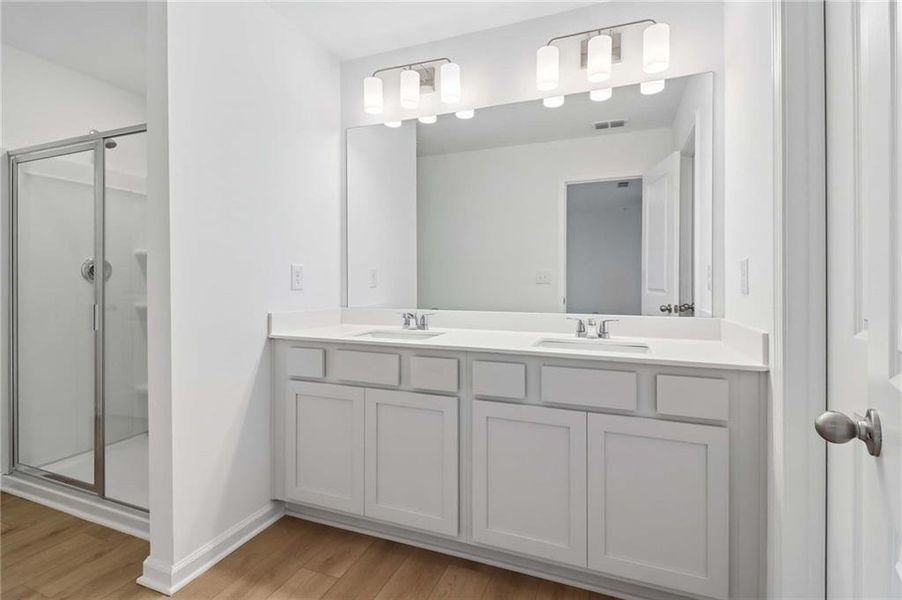 Furnished interior view inside a new home in Langston Reserve, Cartersville (Image 8).