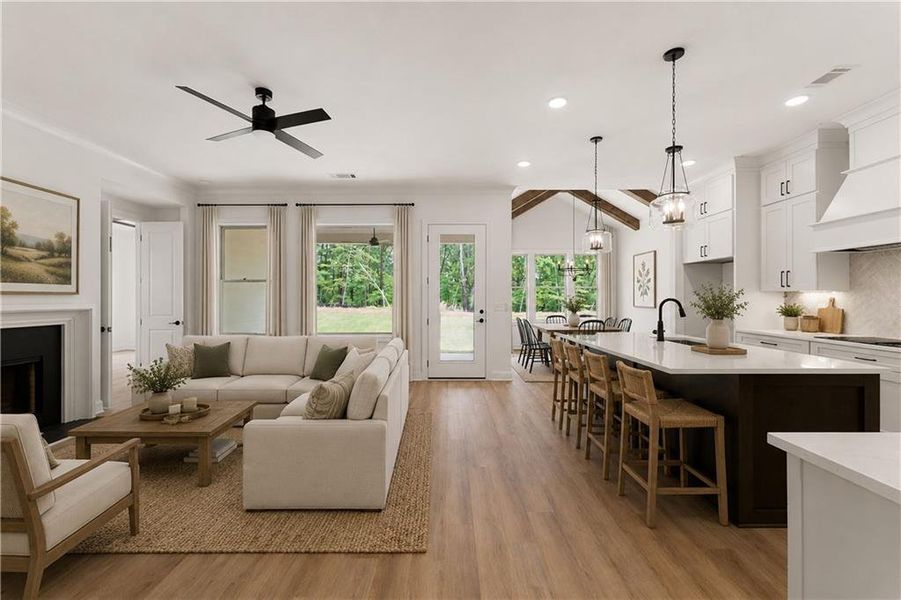 Furnished interior view inside a new home in , Waleska (Image 5).