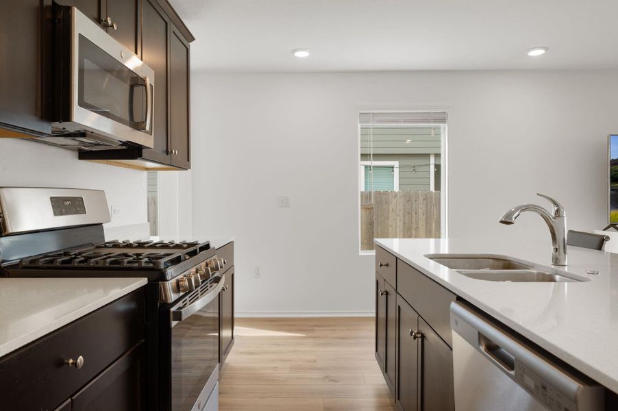 Furnished interior view inside a new home in Stoney Ridge, Del Valle (Image 13). Furnished interior view inside a new home in Stoney Ridge, Del Valle (Image 13).