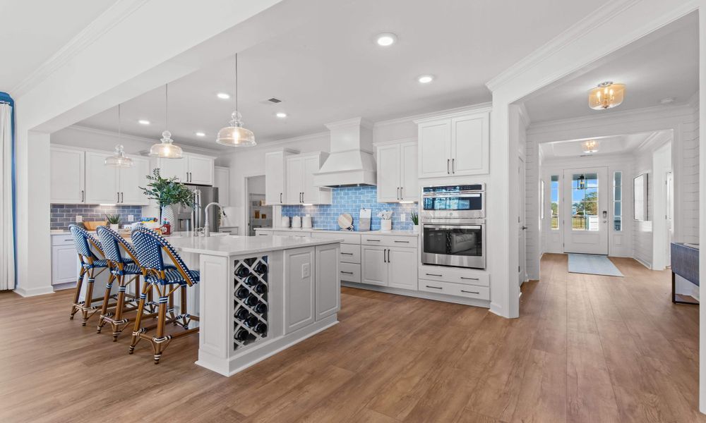Representative furnished interior of a home built from the The Longboard by Chesapeake Homes in Bridgewater - Shorehaven Village, Little River (Image 7).