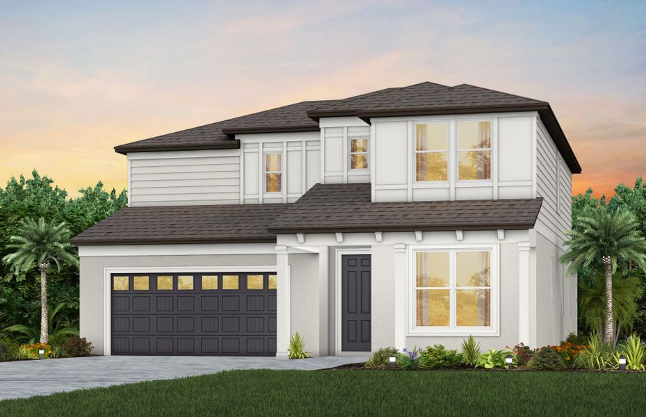 Representative exterior photo of a completed home built from the Umbria by Pulte Homes in Seaire, Parrish, FL (Image 6).