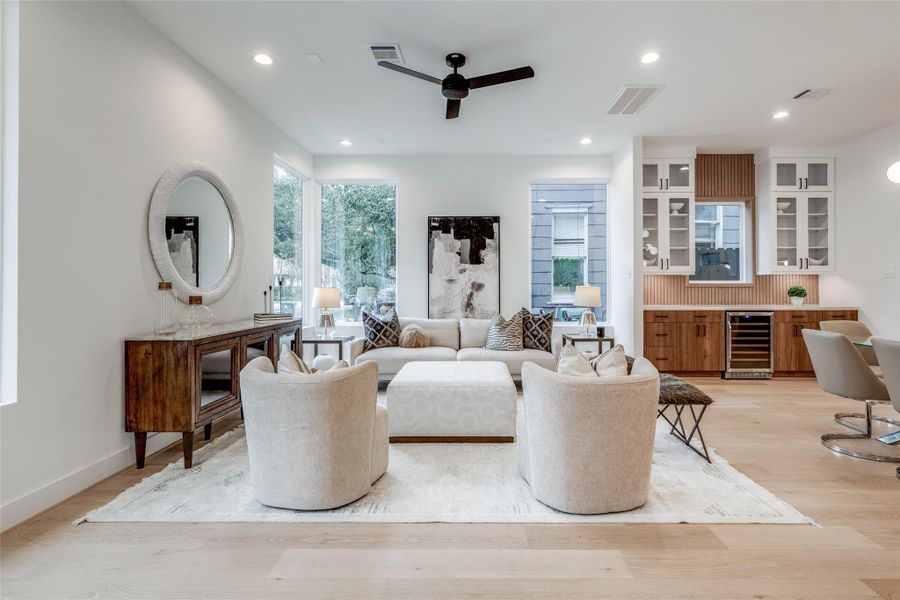 Furnished interior view inside a new home in , Houston (Image 4).