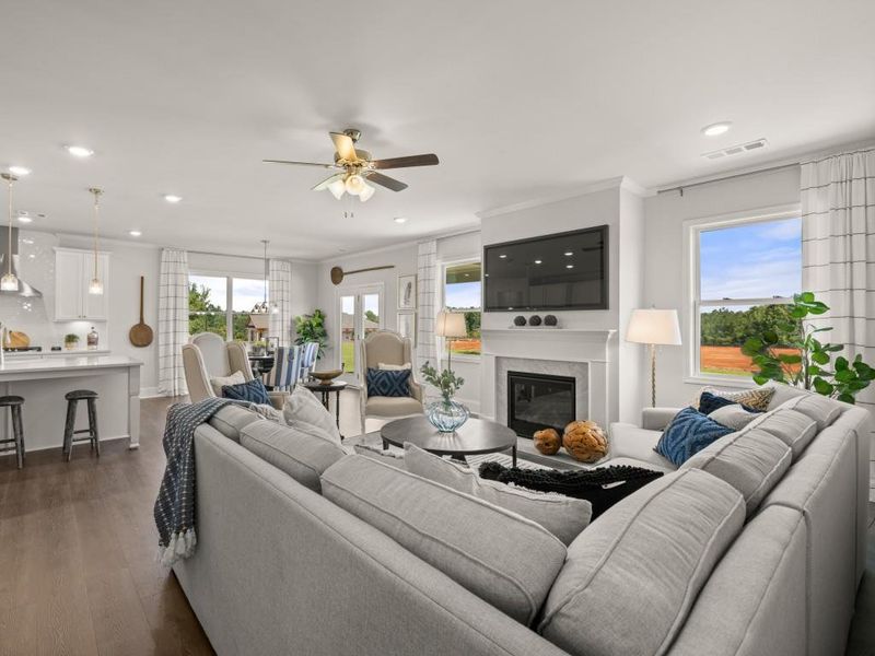 Furnished interior view inside a new home in Haven Abbey, Cumming (Image 47).