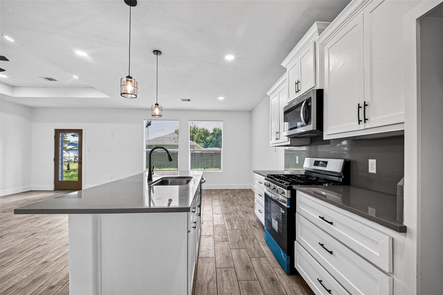 Furnished interior view inside a new home in , Crosby (Image 13).