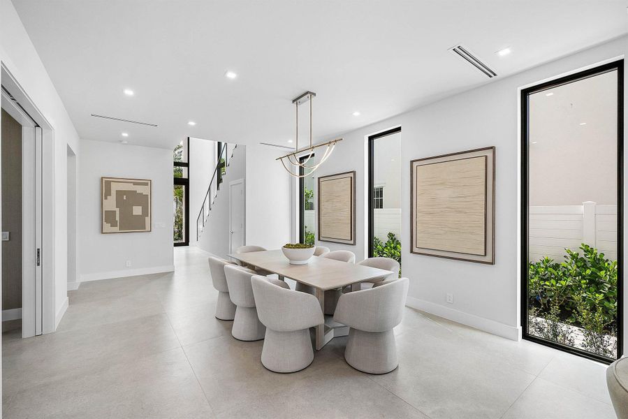 Furnished interior view inside a new home in , Delray Beach (Image 14). Furnished interior view inside a new home in , Delray Beach (Image 14).