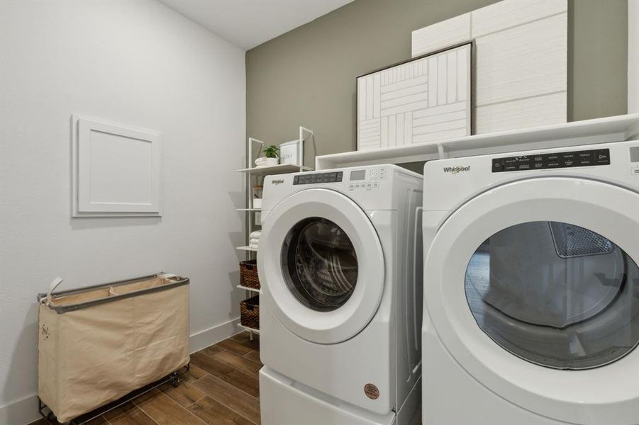 *Model Representation - Laundry room with storage area
