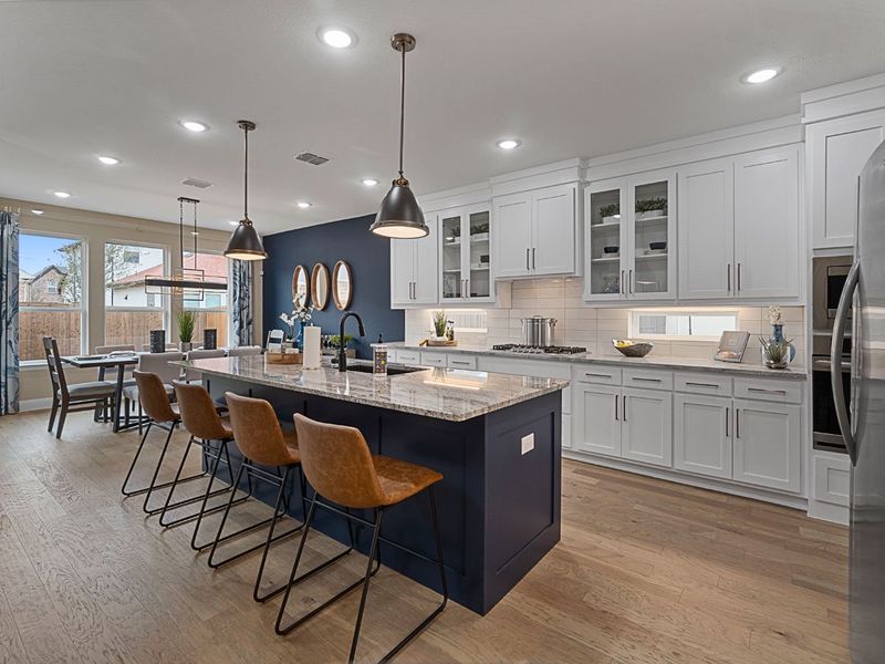 Representative furnished interior of a home built from the Middleton by Landon Homes in Lexington Frisco, Frisco (Image 9).