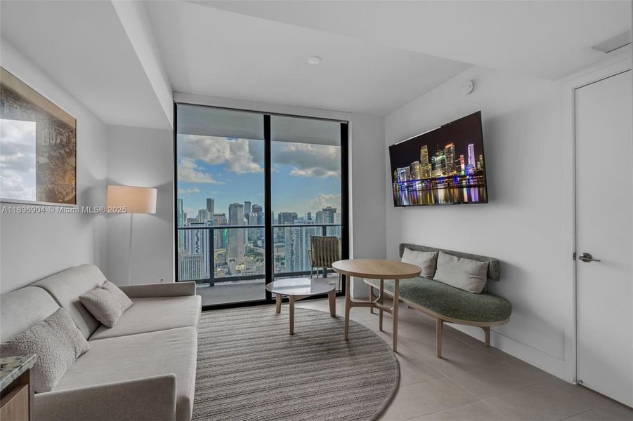 Furnished interior view inside a new home in , Miami (Image 6).