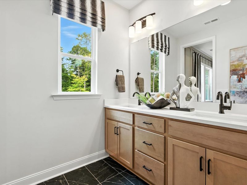 Representative furnished interior of a home built from the Beau by Tri Pointe Homes in Archer Row, Charlotte (Image 38).