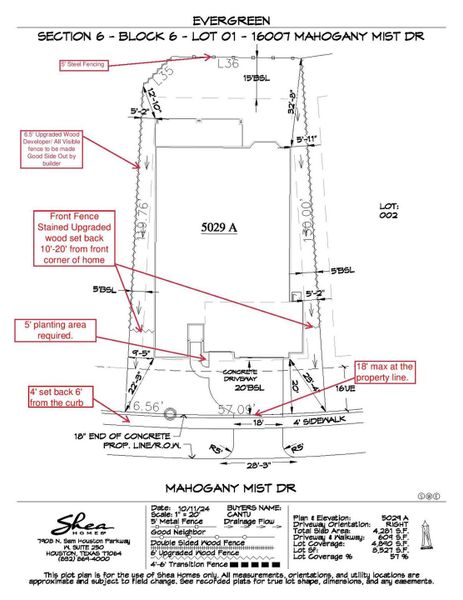 2D floor plan layout of this home in Evergreen 60', Conroe, TX (Image 4).