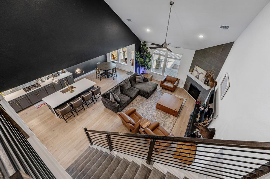 Furnished interior view inside a new home in Lone Star Landing, Montgomery (Image 10).
