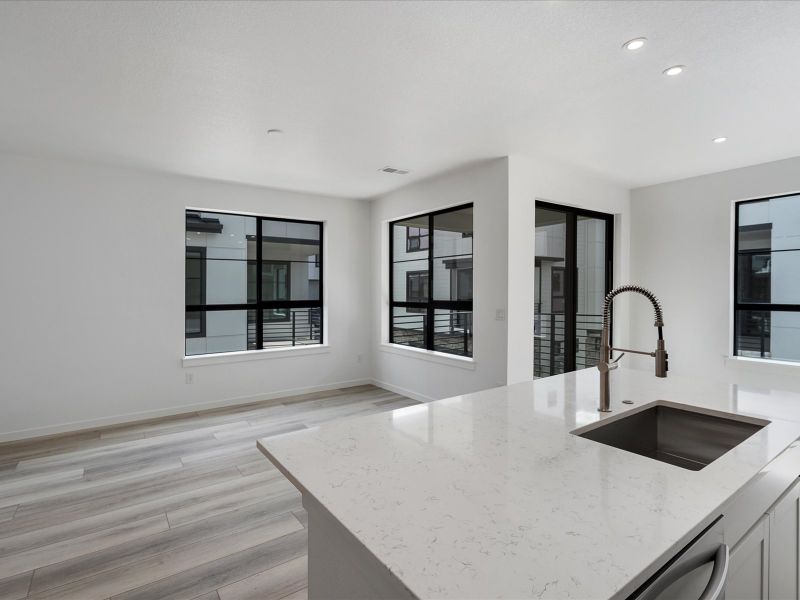 Spacious, unfurnished interior of a new home in The Hub at Virginia Village, Denver (Image 12).