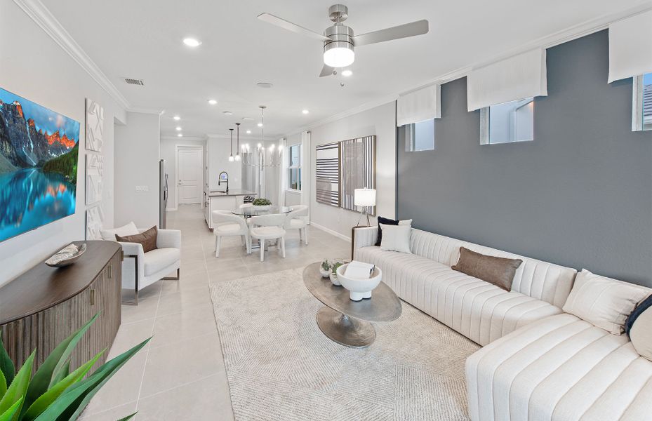 Furnished interior view inside a new home in Harbor Isle, Vero Beach (Image 15).