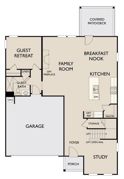 2D floor plan layout of this home in Eastlyn Crossing, Flowery Branch, GA (Image 5). 2D floor plan layout of this home in Eastlyn Crossing, Flowery Branch, GA (Image 5).