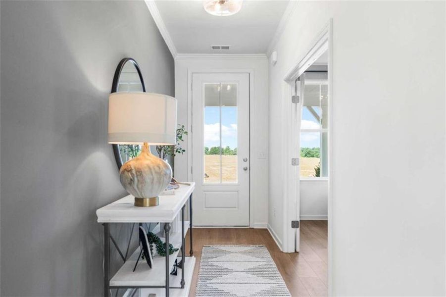 Furnished interior view inside a new home in Wehunt Meadows, Hoschton (Image 10).