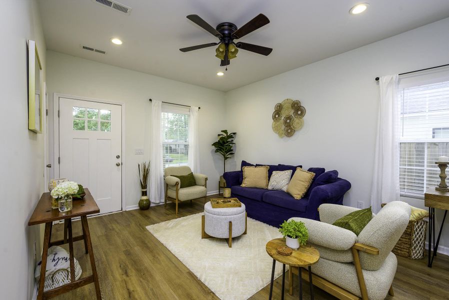 Furnished interior view inside a new home in , North Charleston (Image 7). Furnished interior view inside a new home in , North Charleston (Image 7).