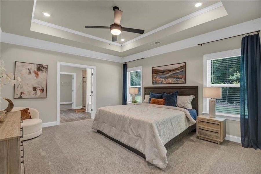 Furnished interior view inside a new home in Tuscany Hills, Douglasville (Image 23). Furnished interior view inside a new home in Tuscany Hills, Douglasville (Image 23).