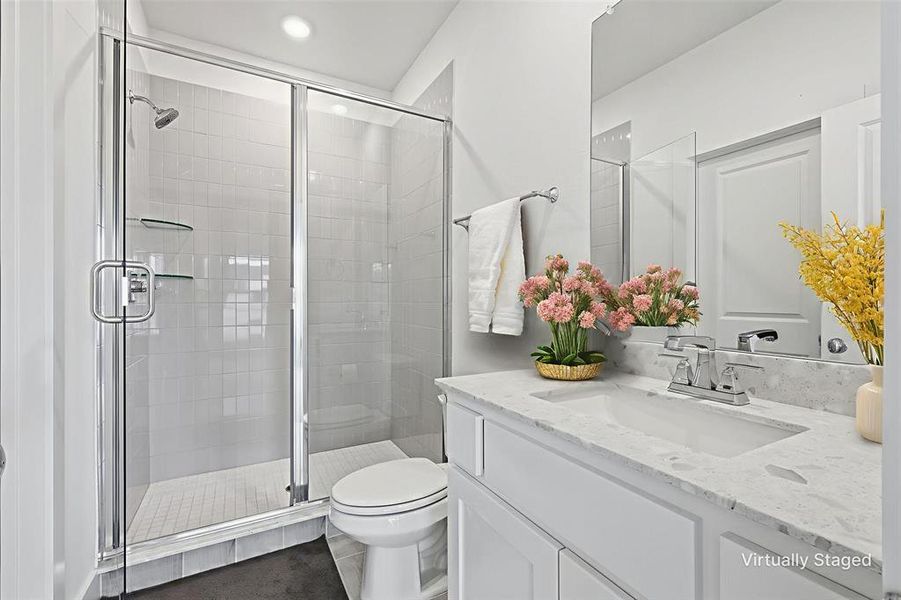 Furnished interior view inside a new home in Windsong Ranch 61' Series, Prosper (Image 30).