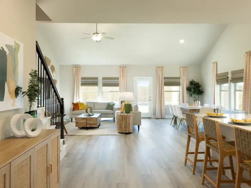 Furnished interior view inside a new home in River Ridge, Crandall (Image 3).