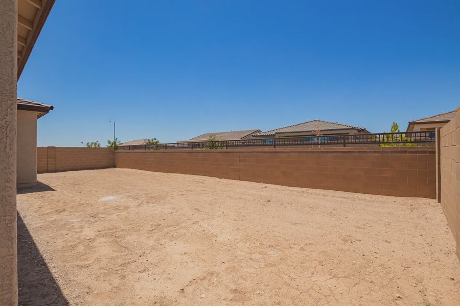 Exterior details and patio area of a home in Forté at Granite Vista, Waddell (Image 4).