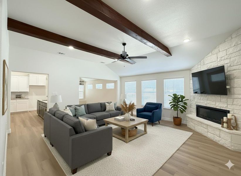 Virtually staged living room picture of another Tippit home with the same floor plan. Virtually staged living room picture of another Tippit home with the same floor plan.