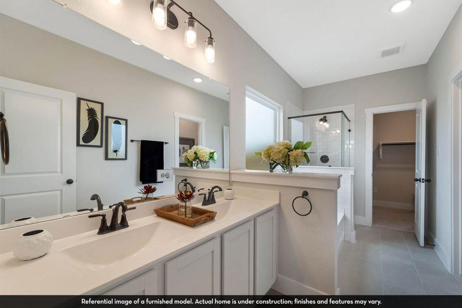 Furnished interior view inside a new home in Caney Mills, Conroe (Image 23).