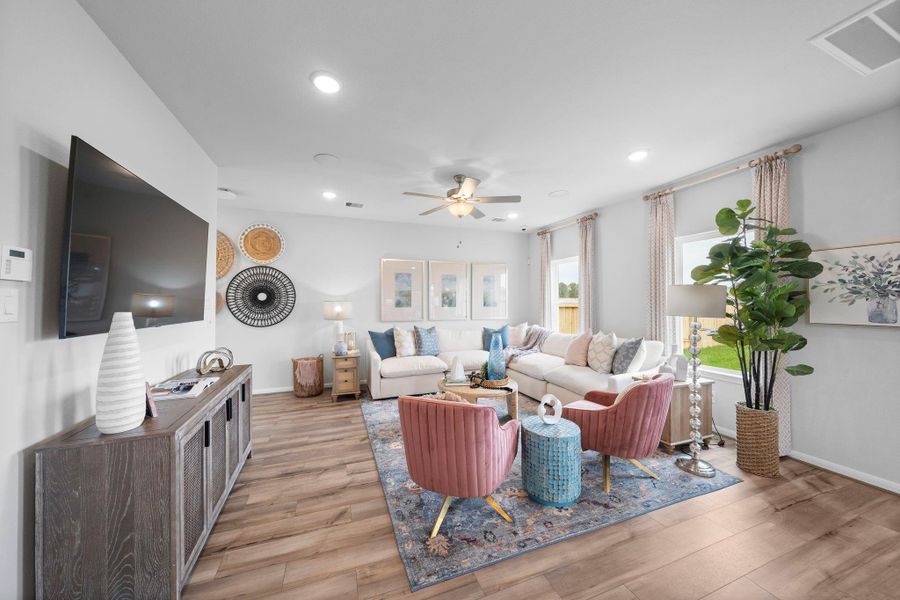 Furnished interior view inside a new home in Hill and Dale Ranch, Splendora (Image 41). Furnished interior view inside a new home in Hill and Dale Ranch, Splendora (Image 41).