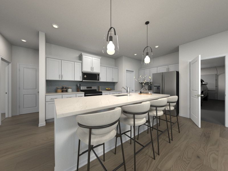 Furnished interior view inside a new home in Bear Springs - Select Series, Columbia (Image 3).