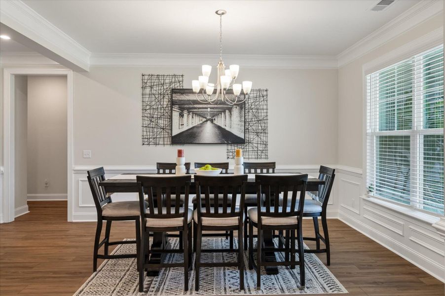Furnished interior view inside a new home in The Enclave at French Quarter Creek, Huger (Image 43).