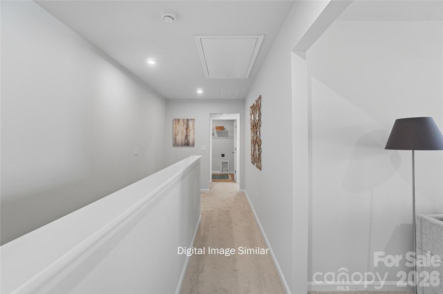 Furnished interior view inside a new home in Bailey Run, Charlotte (Image 12).