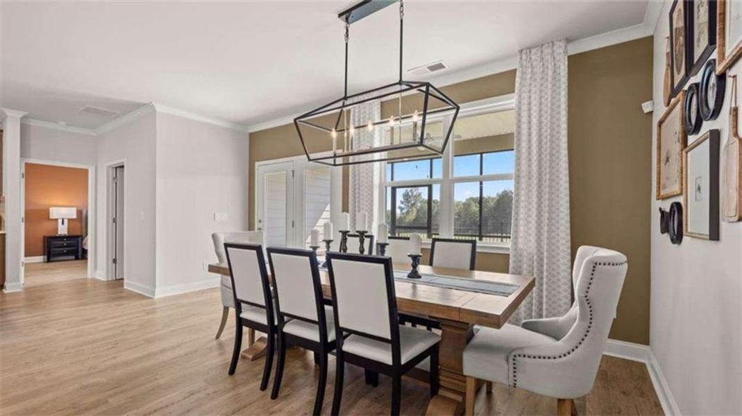 Furnished interior view inside a new home in Oak Ridge Meadows, Locust Grove (Image 10).