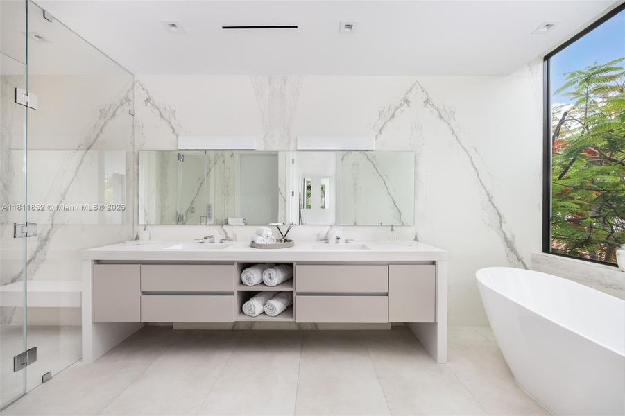 Furnished interior view inside a new home in , Miami Beach (Image 9). Furnished interior view inside a new home in , Miami Beach (Image 9).