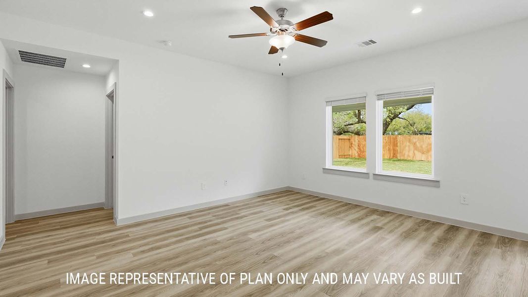 Representative unfurnished interior of a home built from the Bellvue by D.R. Horton in China Grove, China (Image 21).