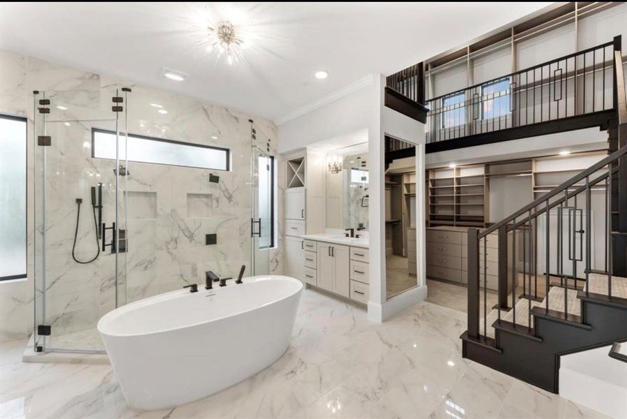 Furnished interior view inside a new home in , Fresno (Image 8).