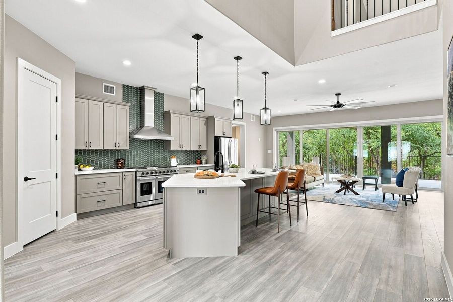 Furnished interior view inside a new home in , San Antonio (Image 33).