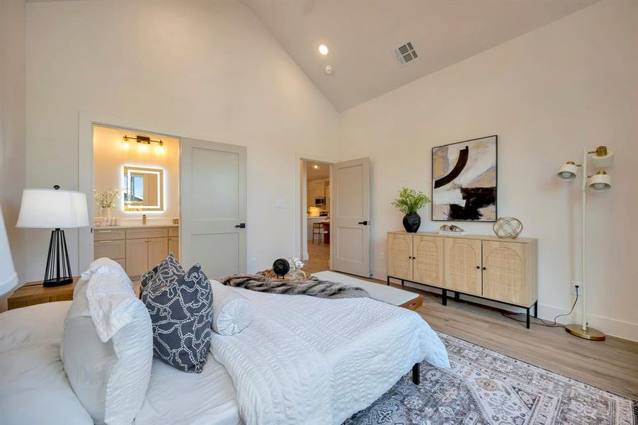 Furnished interior view inside a new home in , Fort Worth (Image 37).