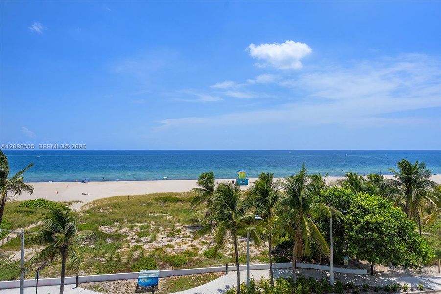 View east to the Atlantic from the fourth-floor terrace. View east to the Atlantic from the fourth-floor terrace.