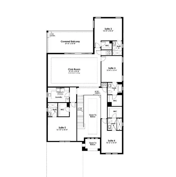 2D floor plan layout of this home in Artistry Palm Beach, Palm Beach Gardens, FL (Image 4).