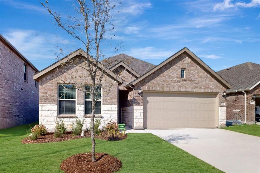 Front exterior of a new home in Forest Park, Princeton, TX, highlighting curb appeal (Image 2). Front exterior of a new home in Forest Park, Princeton, TX, highlighting curb appeal (Image 2).