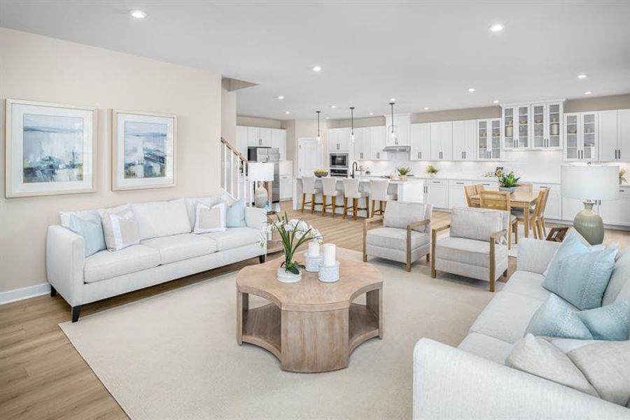 Furnished interior view inside a new home in Indigo Bay, Myrtle Beach (Image 6).