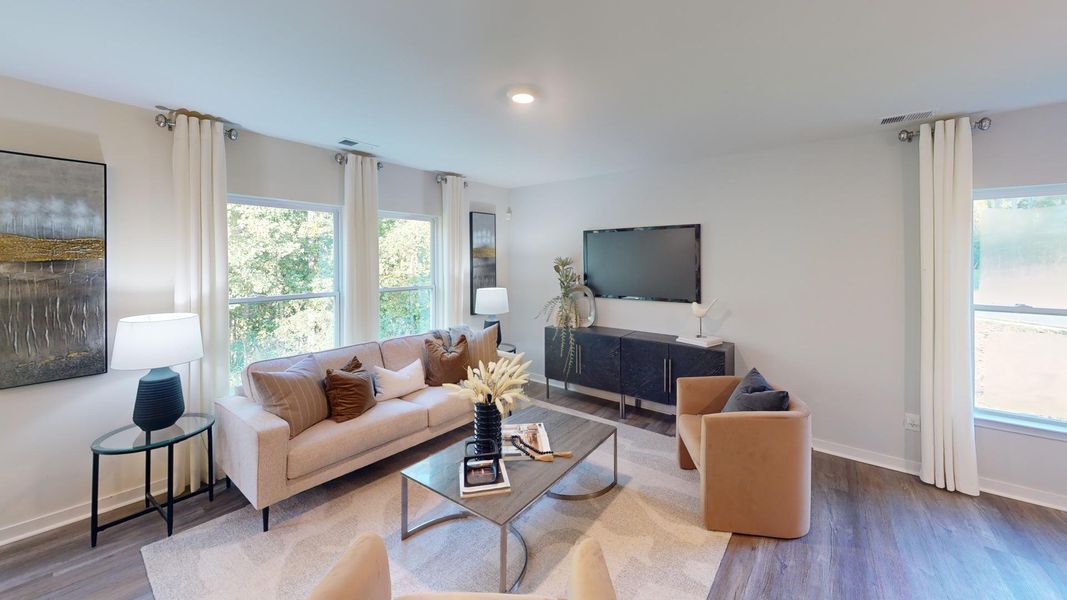 Furnished interior view inside a new home in Cardinal Creek, Charlotte (Image 13).