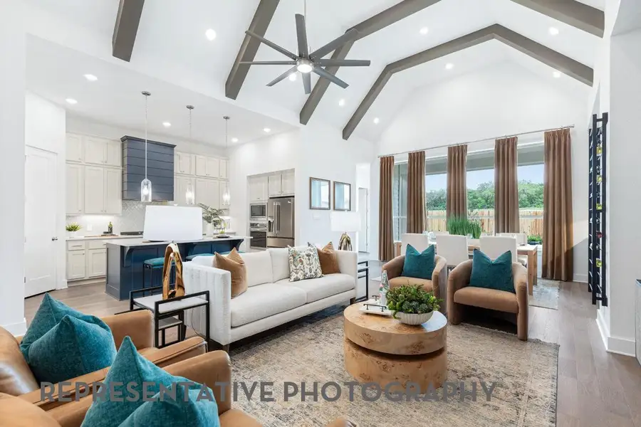 Furnished interior view inside a new home in Elyson, Katy (Image 8).